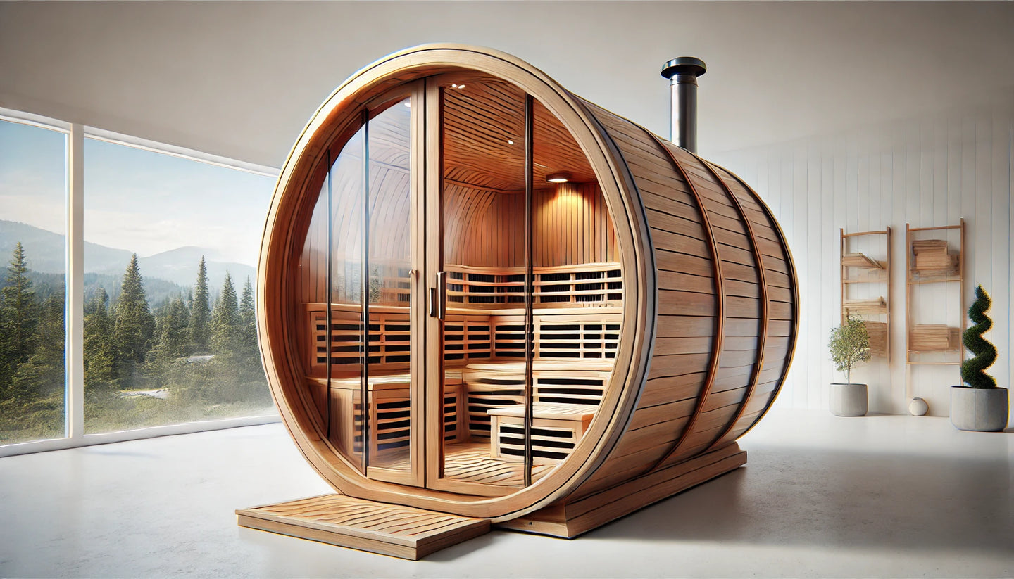 Vida Pep Panorama Barrel Sauna (6-Person)